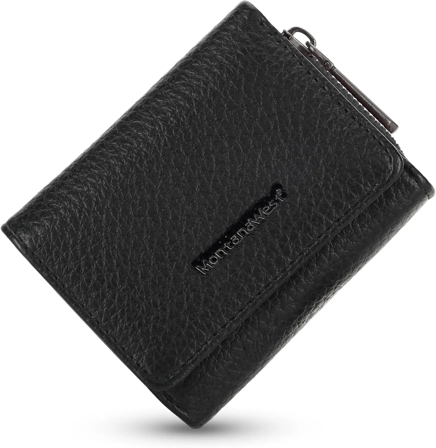 Montana West Women's Wallet Slim Trifold Card Holder RFID Blocking with Zipper Coin Pocket