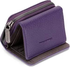Montana West Women's Wallet Slim Trifold Card Holder RFID Blocking with Zipper Coin Pocket