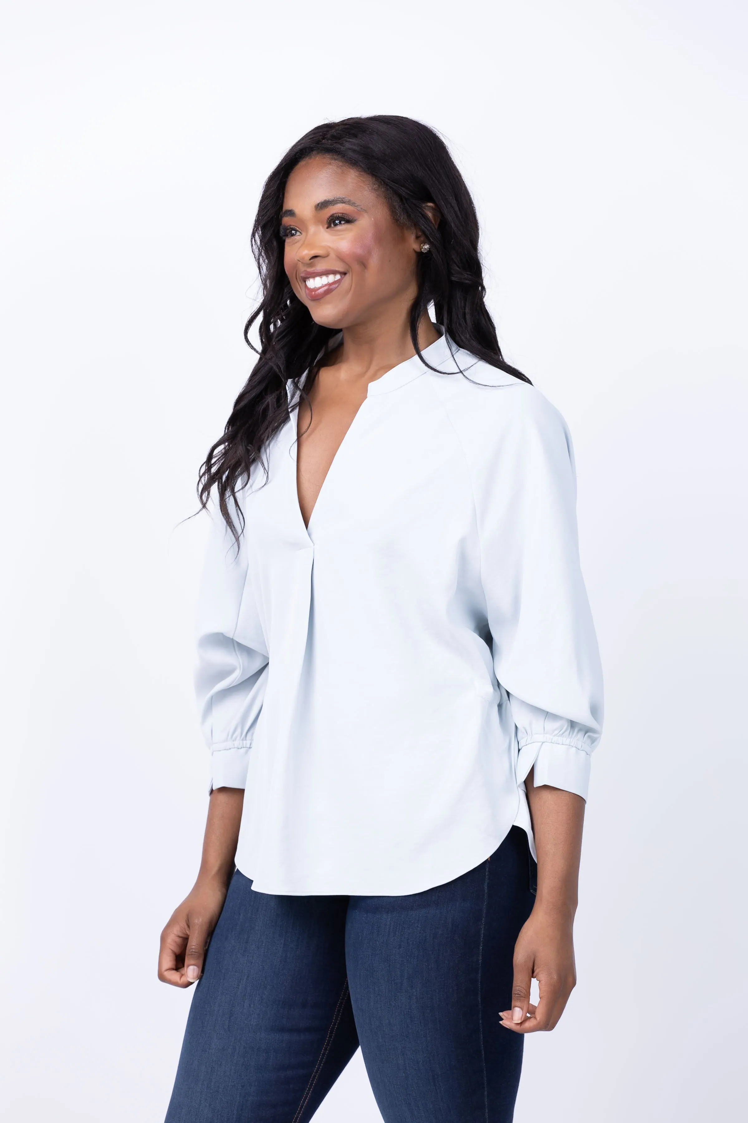 Nic   Zoe Breezy Cinch Top in Starlight