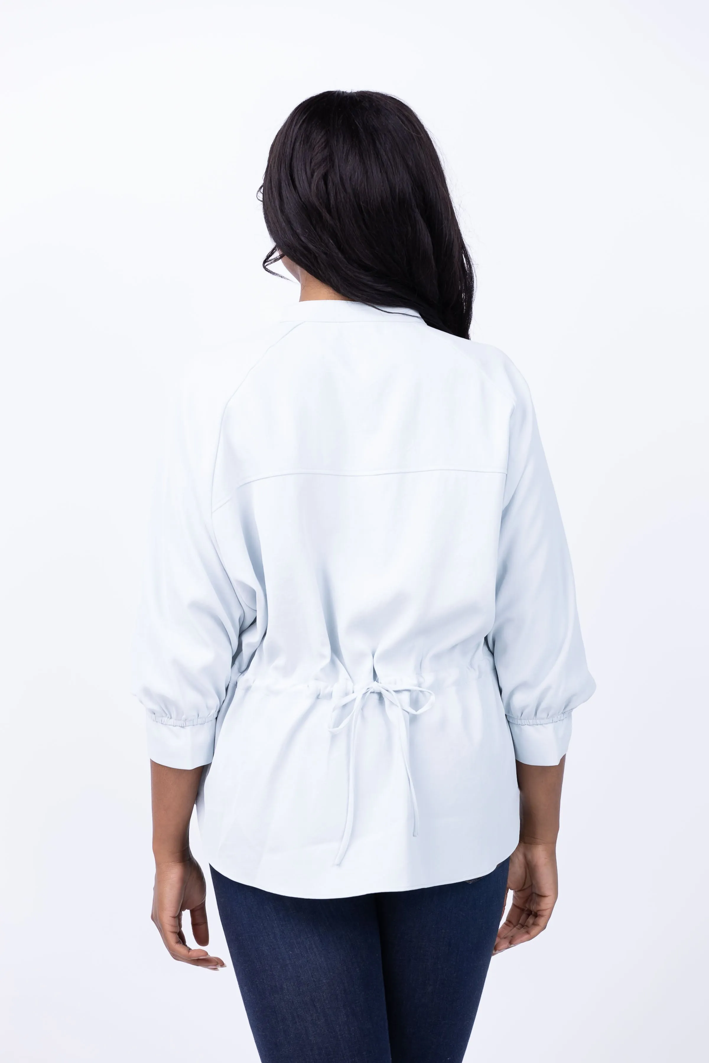 Nic   Zoe Breezy Cinch Top in Starlight
