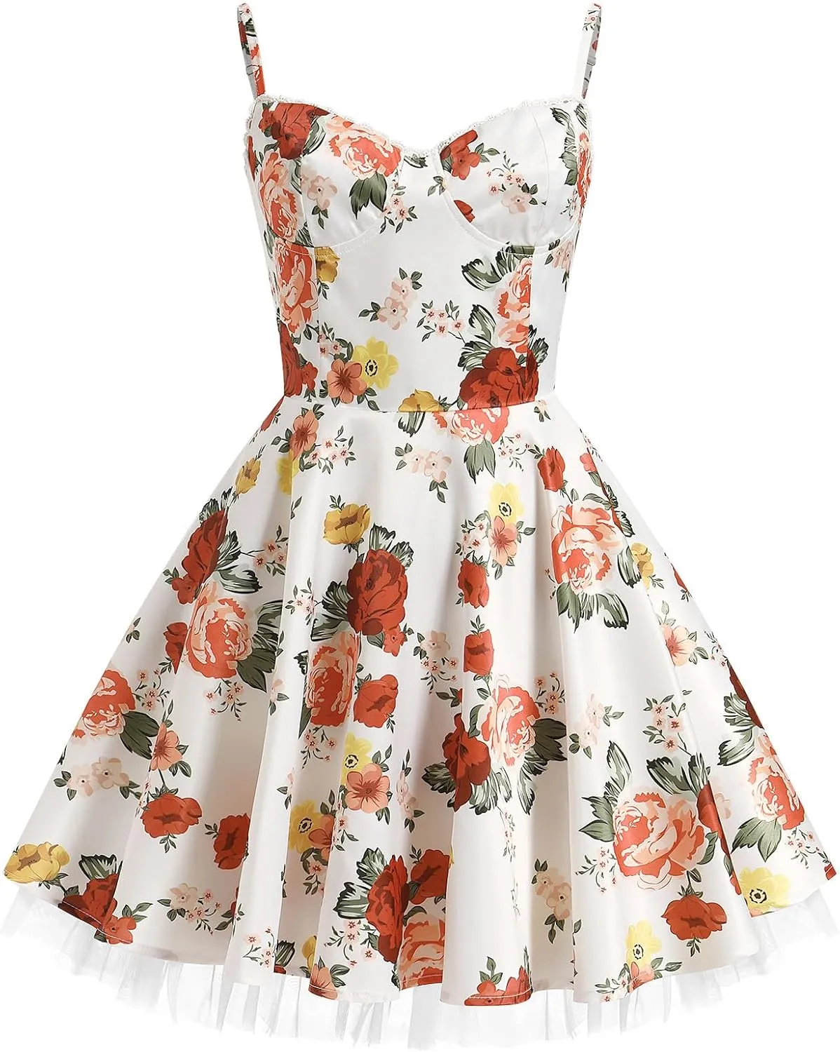 ODIZLI Women's Satin Short Corset Mini Short Dress Sleeveless Sweetheart Neckline Ruffle Party Dress Summer with Pockets