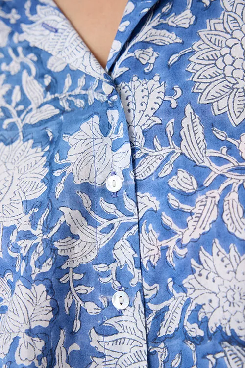 Okhai "Rainburst" Handblock Printed Pure Cotton Shirt