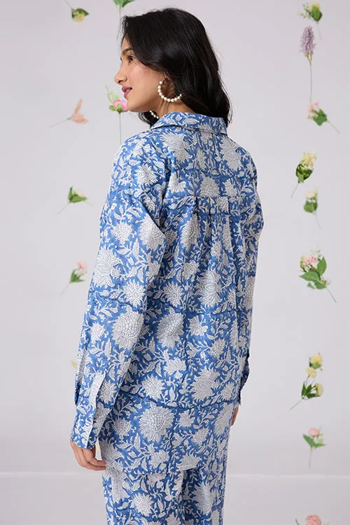 Okhai "Rainburst" Handblock Printed Pure Cotton Shirt