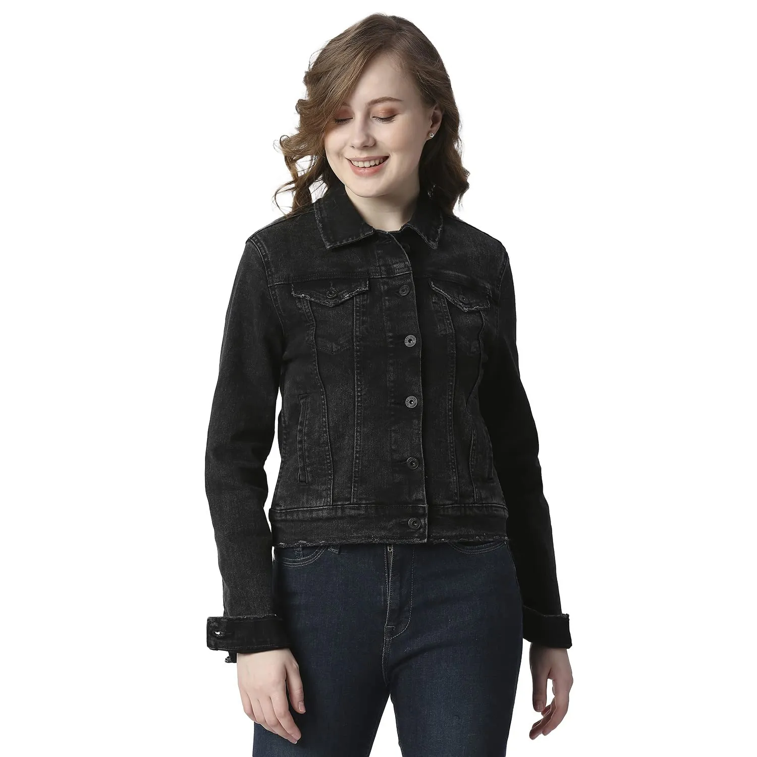 Pepe Jeans Women's A-Line Coat (PL402191Q01_Classic Black Used_L)