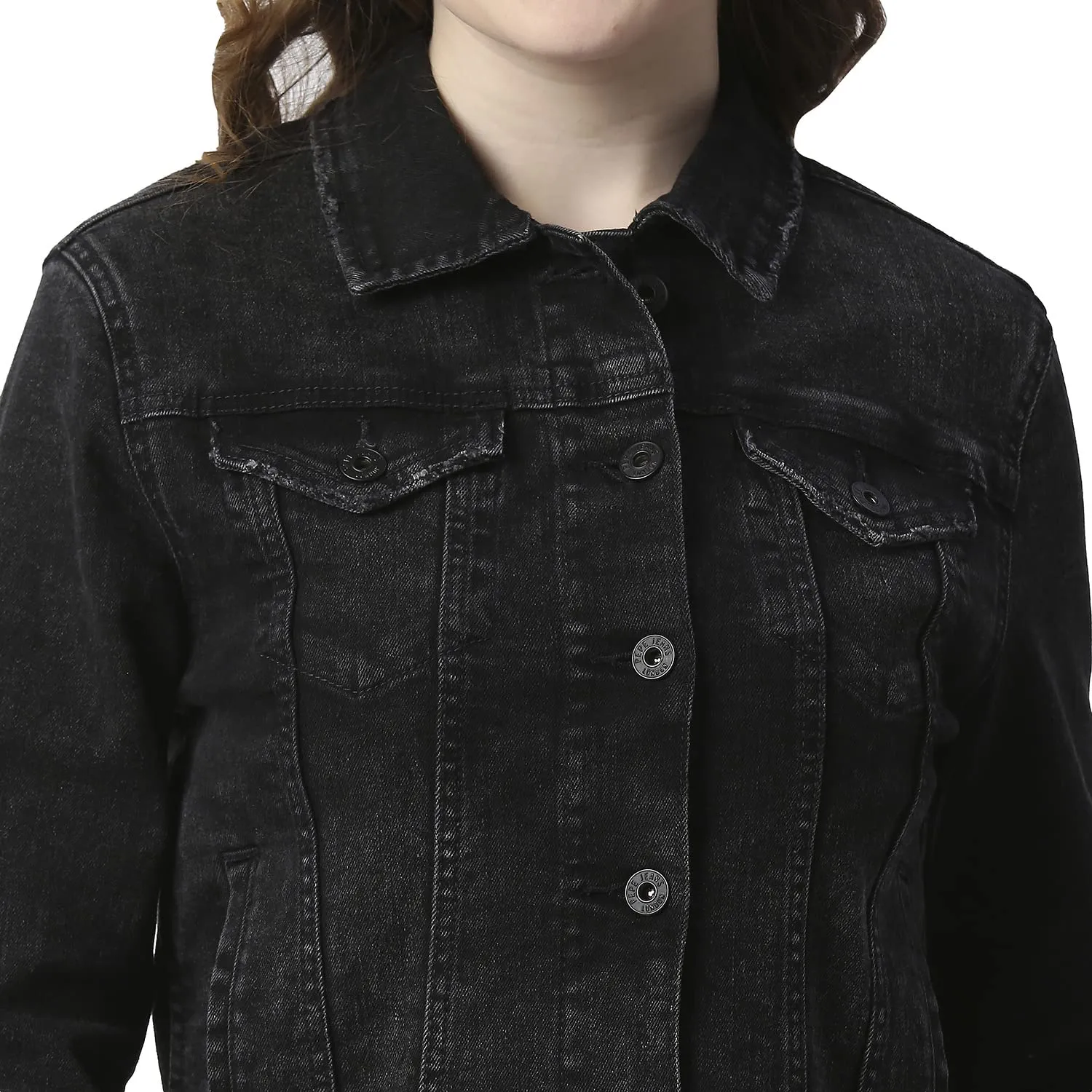 Pepe Jeans Women's A-Line Coat (PL402191Q01_Classic Black Used_L)
