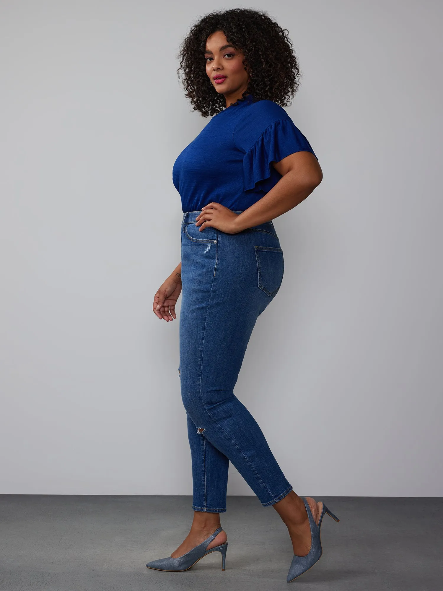 Plus Essential High Rise Skinny Jeans