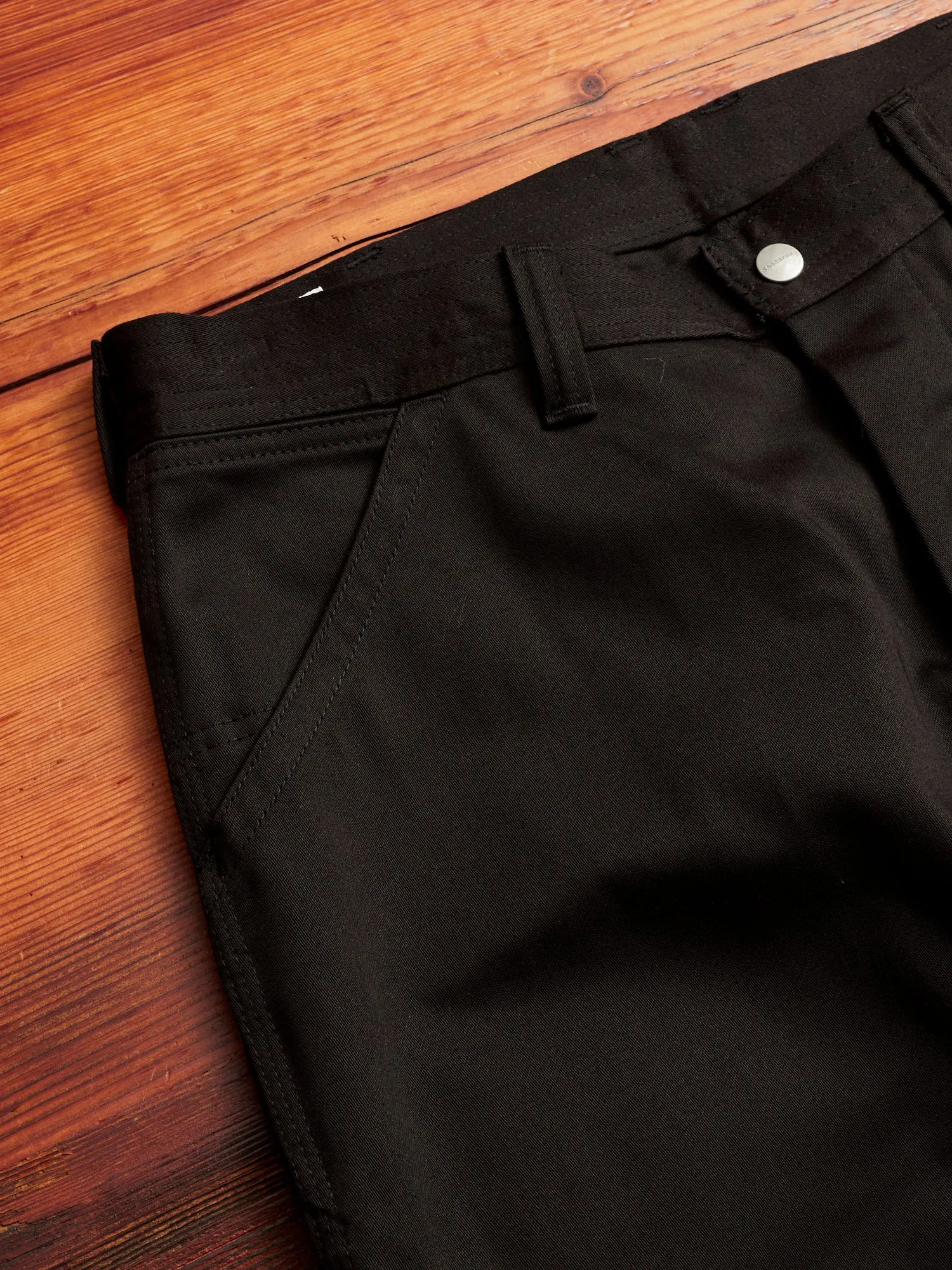 Pruner Pants in Black Military Satin