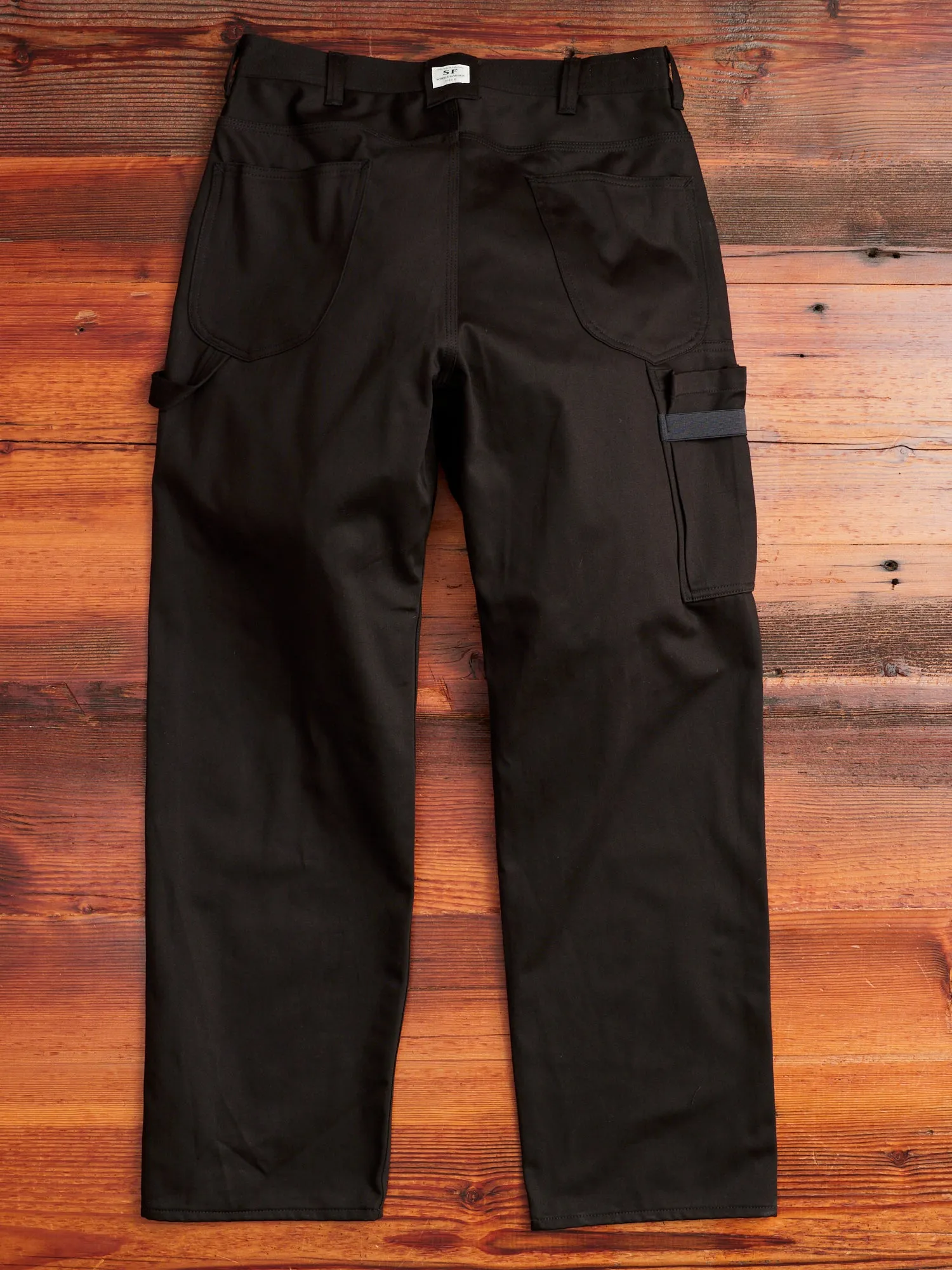 Pruner Pants in Black Military Satin