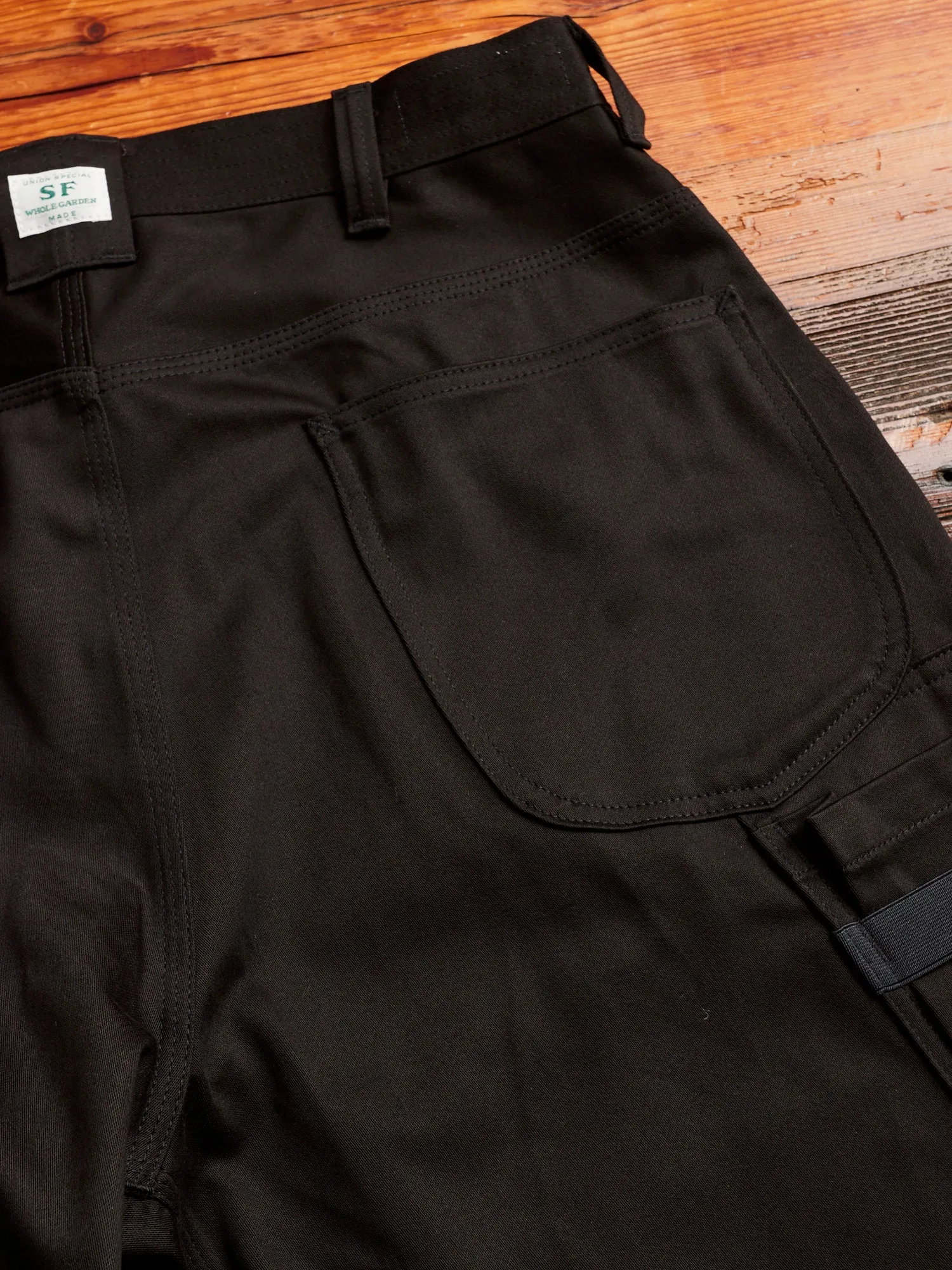 Pruner Pants in Black Military Satin