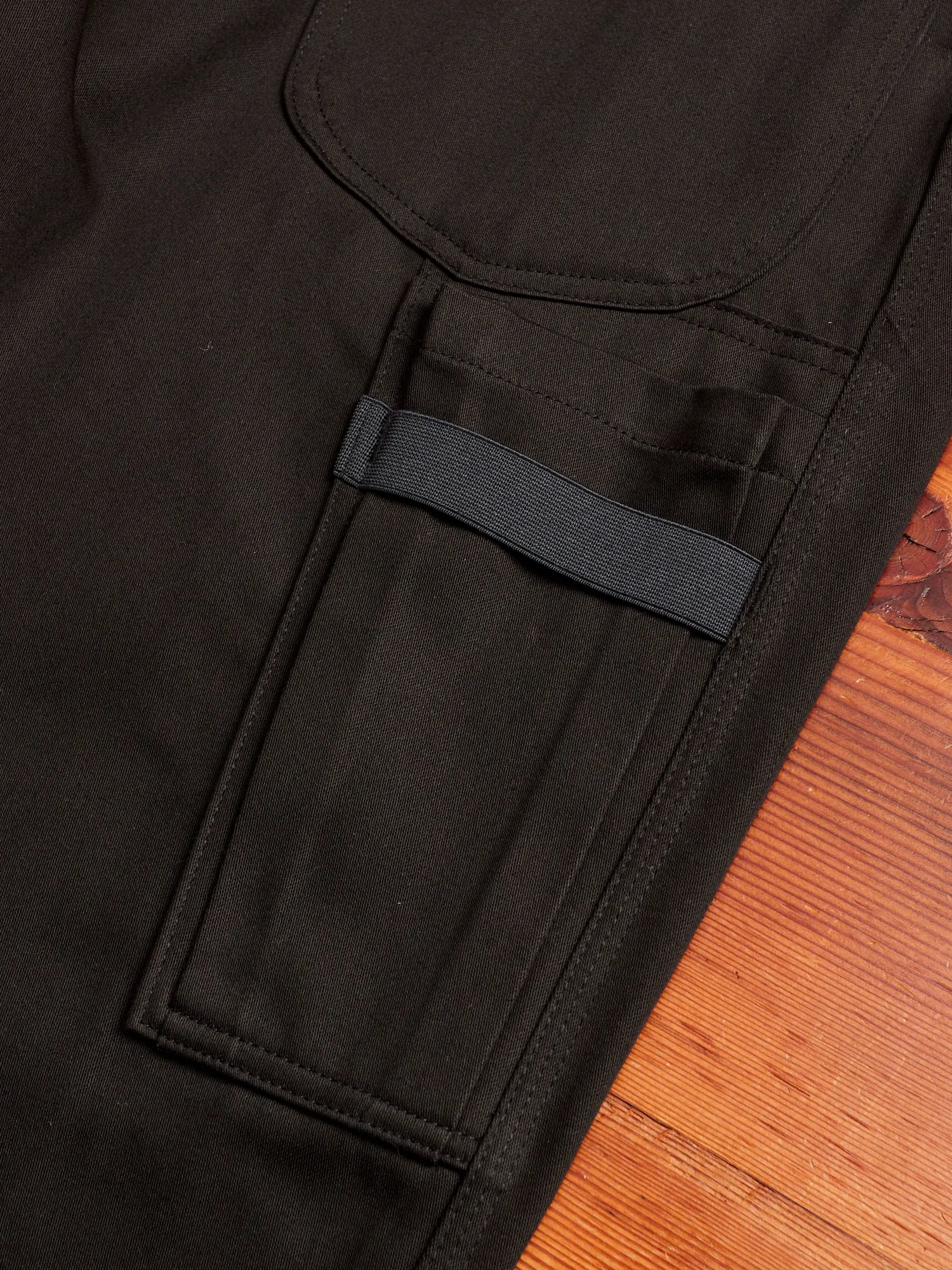 Pruner Pants in Black Military Satin