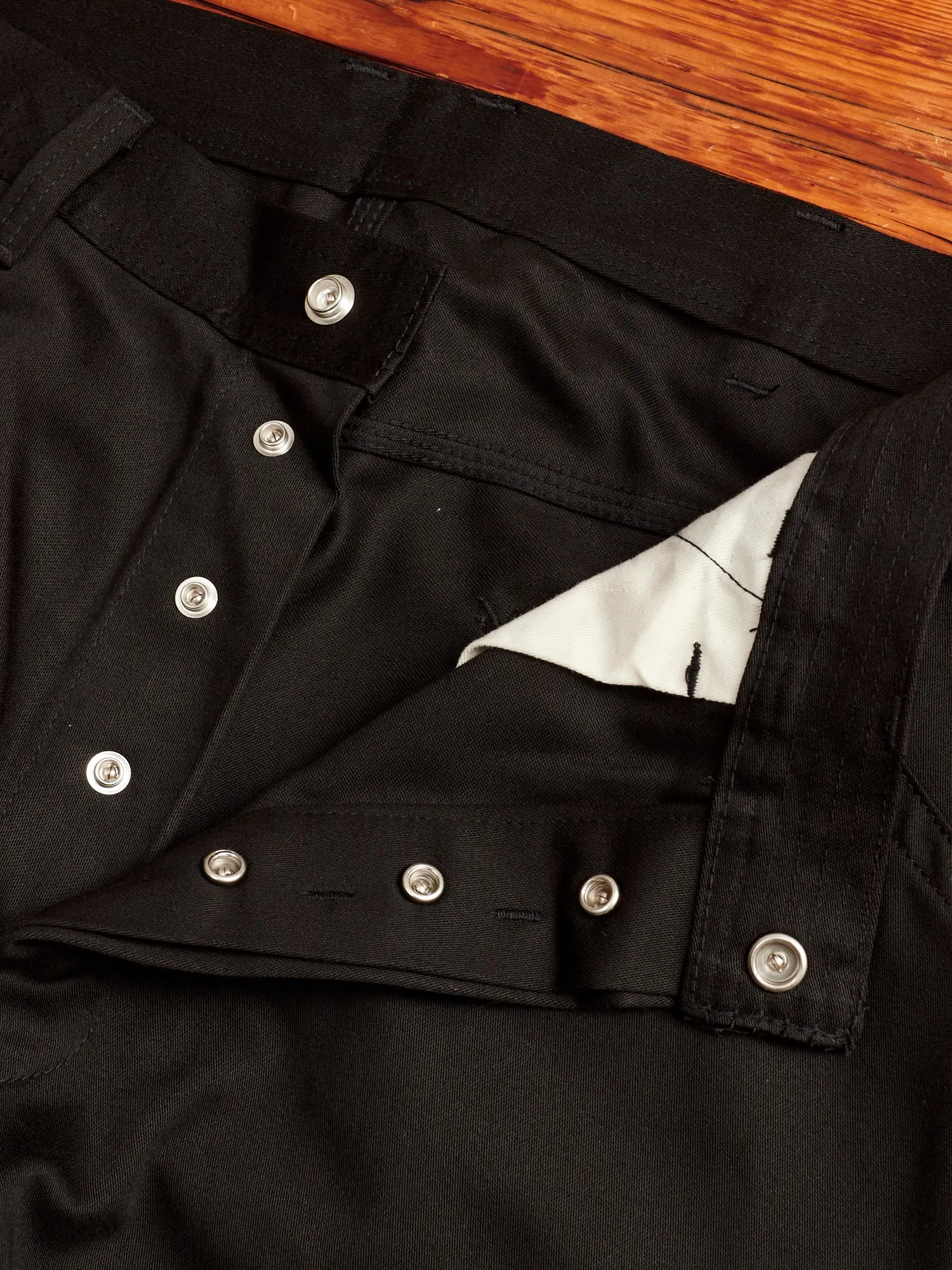 Pruner Pants in Black Military Satin