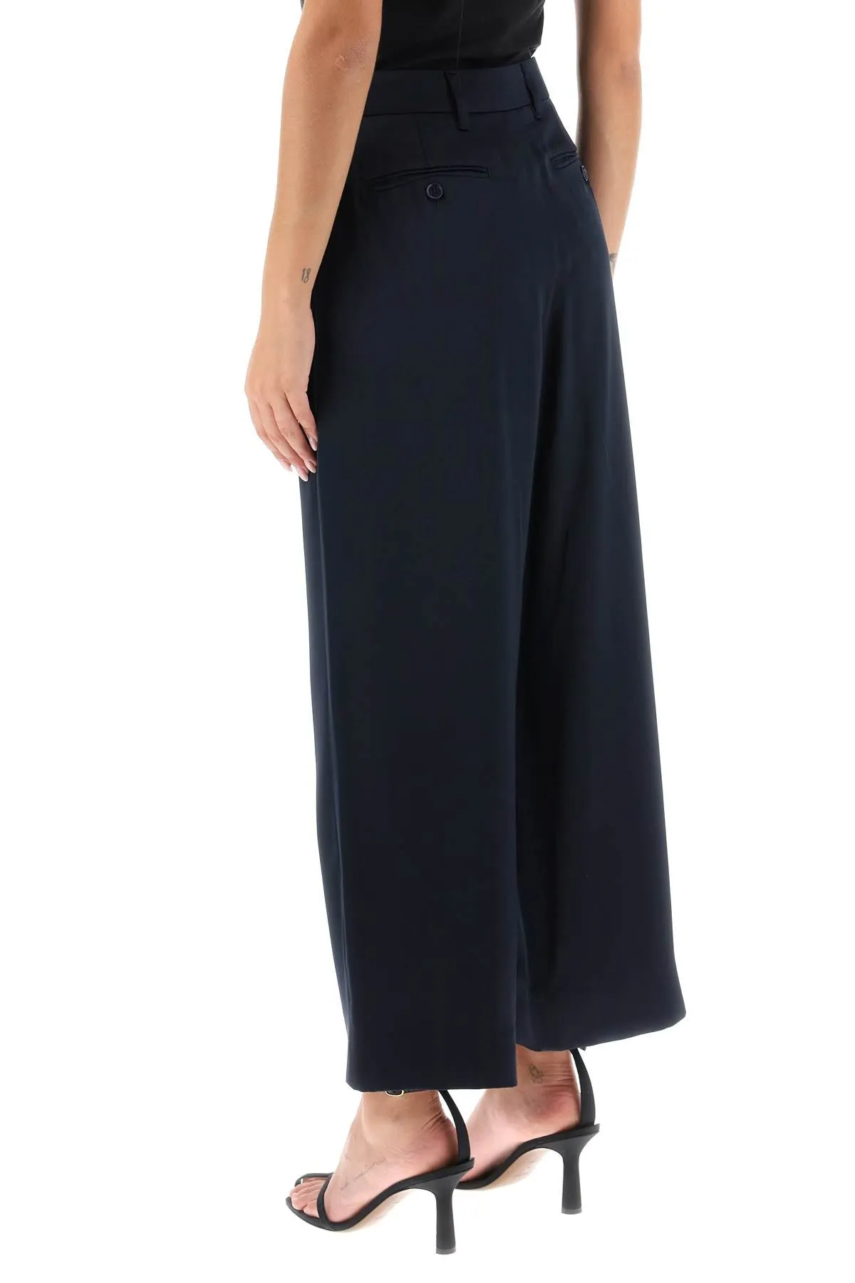 's Max Mara Monza Cropped Satin Pants (Size - 40)
