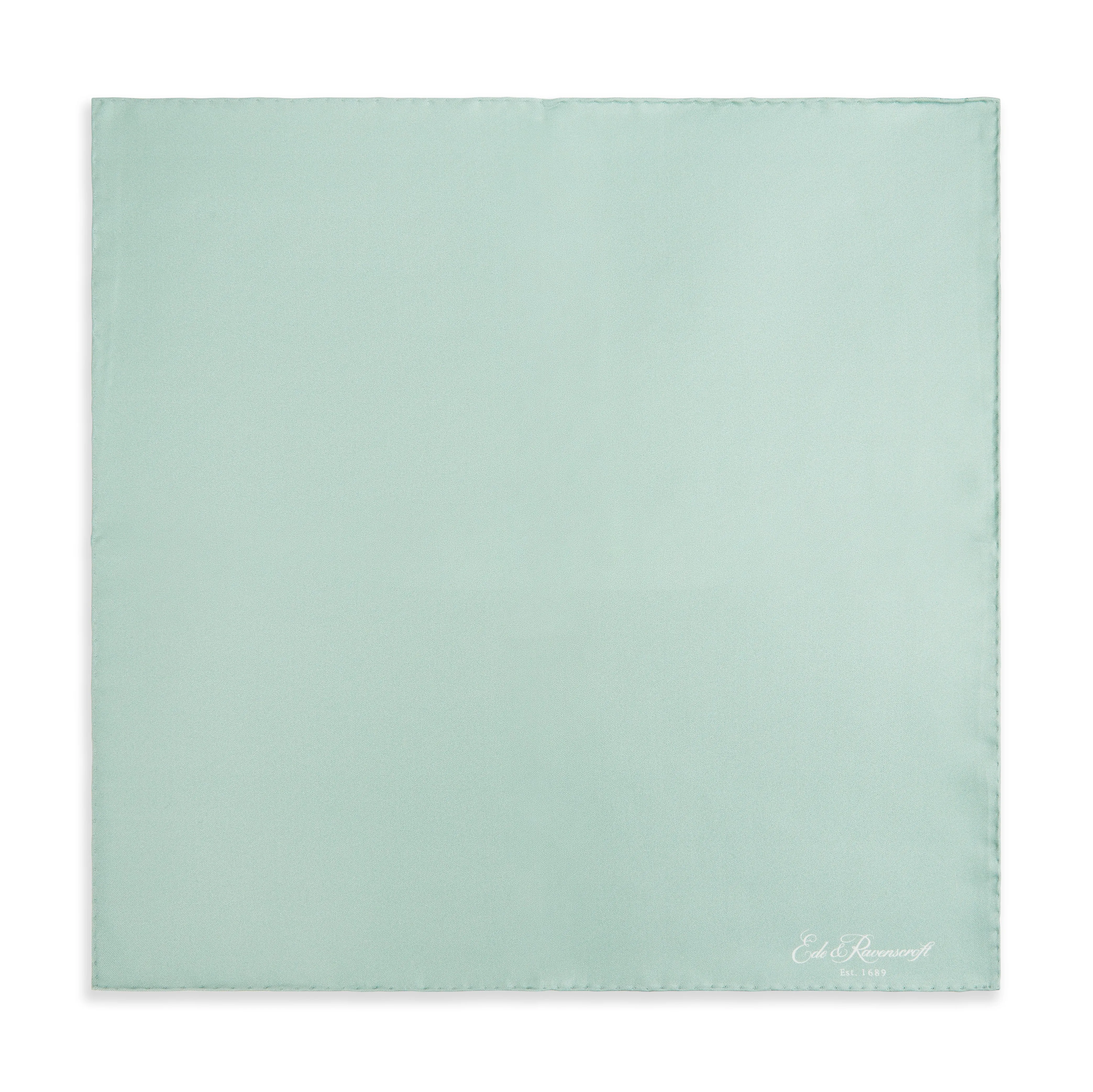 Sage Green Silk Fine Twill Pocket Square