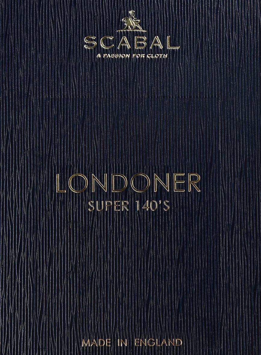 Scabal Londoner Black Wool Pants