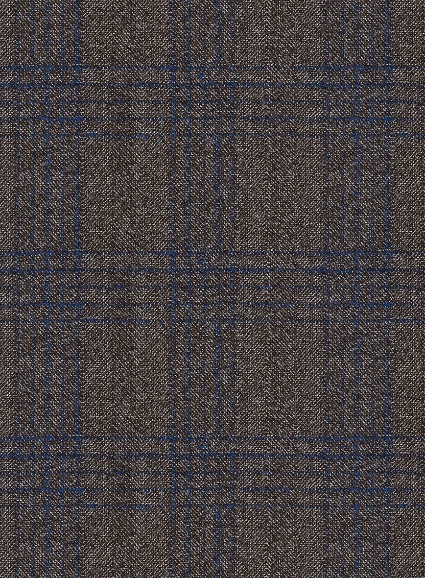 Scabal Mud Brown Wool Pants