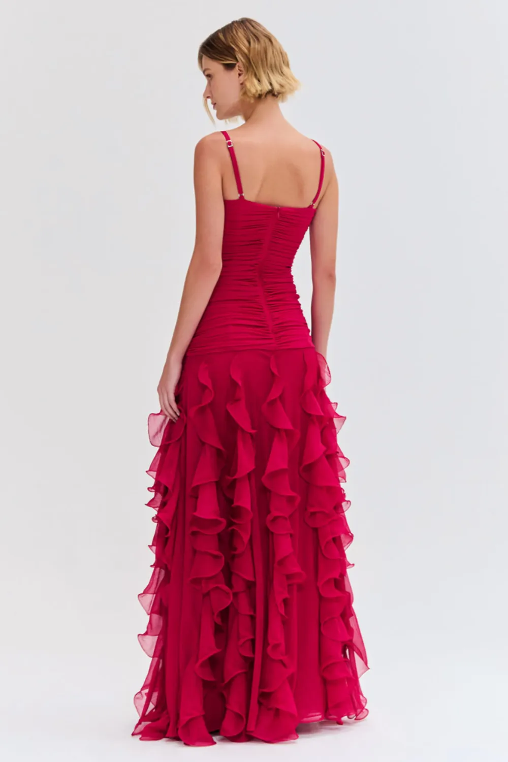 SILK PLISSE MAXI DRESS