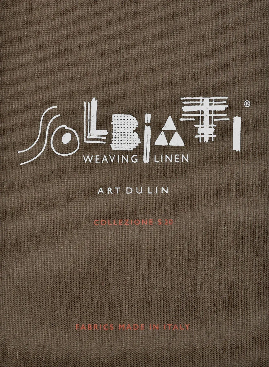 Solbiati Art Du Lin Deep Blue Linen Pants