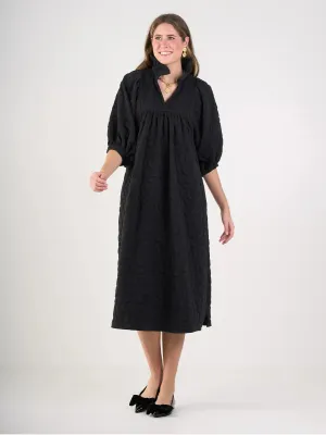 stella midi dress black cheetah