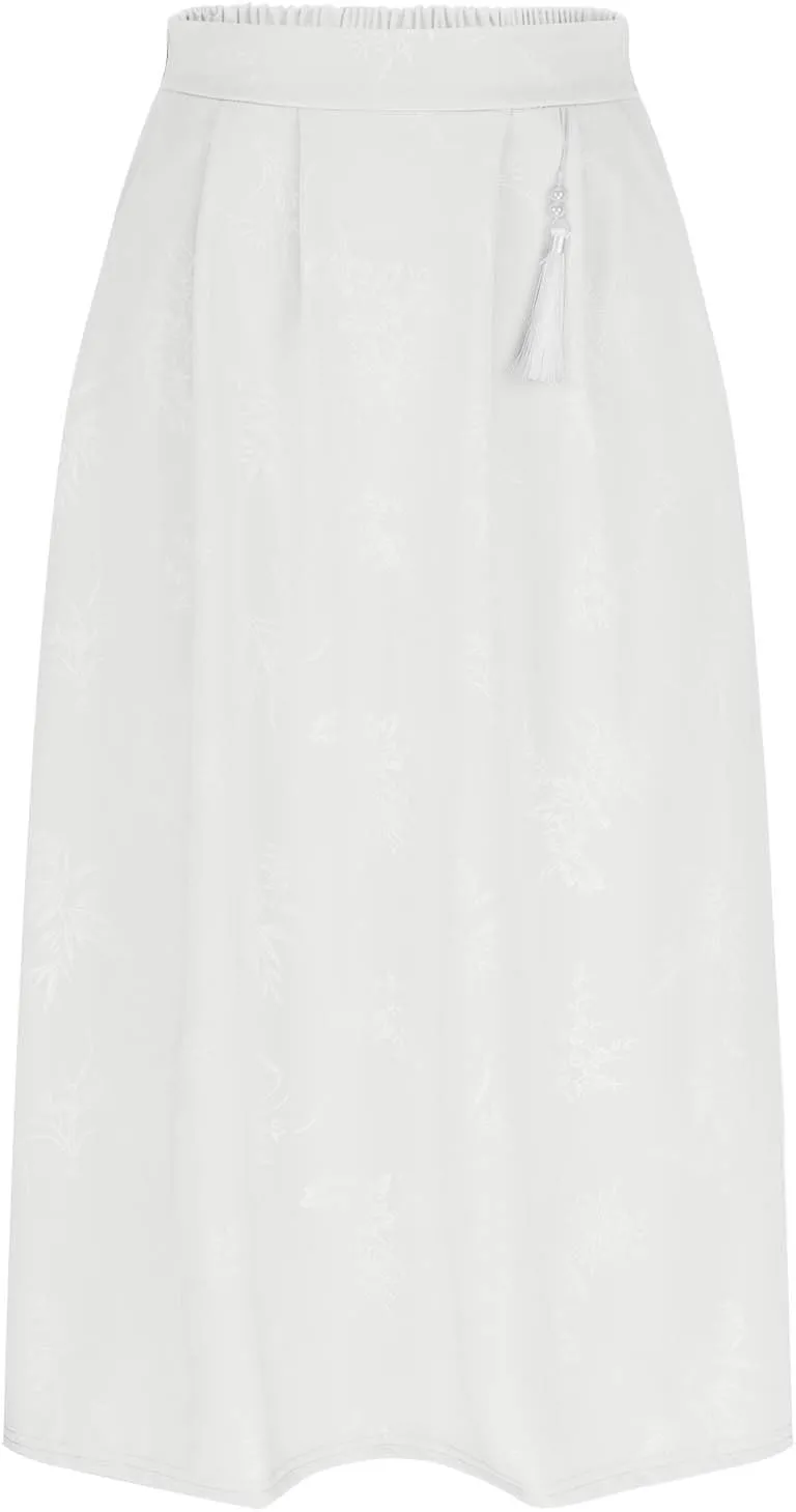 Summer Casual Long Skirt for Womens Fashion Flowy Swing A-line Midi Skirts High Elastic Waist Y2k Vintage Skirts