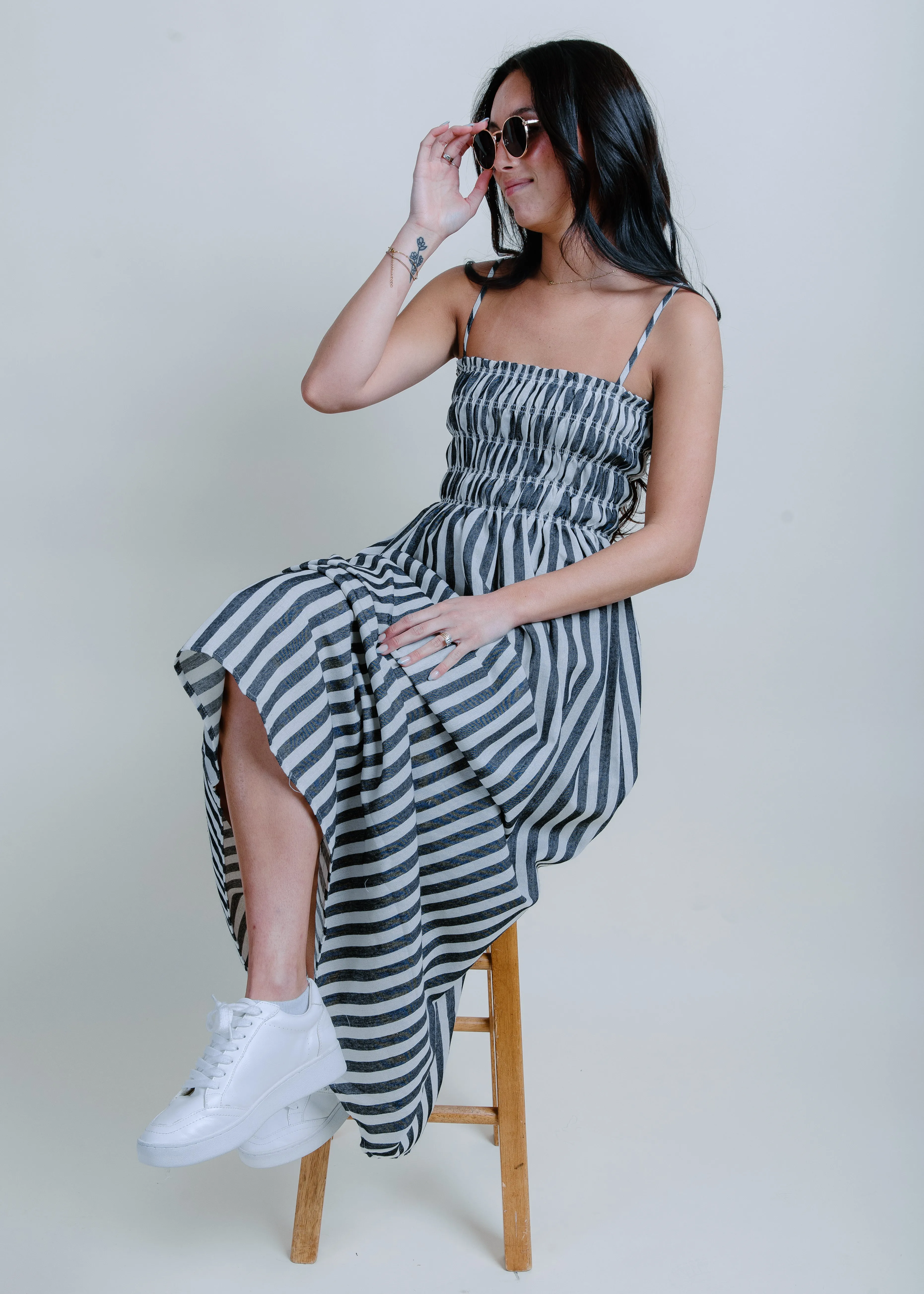 Sun And Sand Striped Maxi Dress