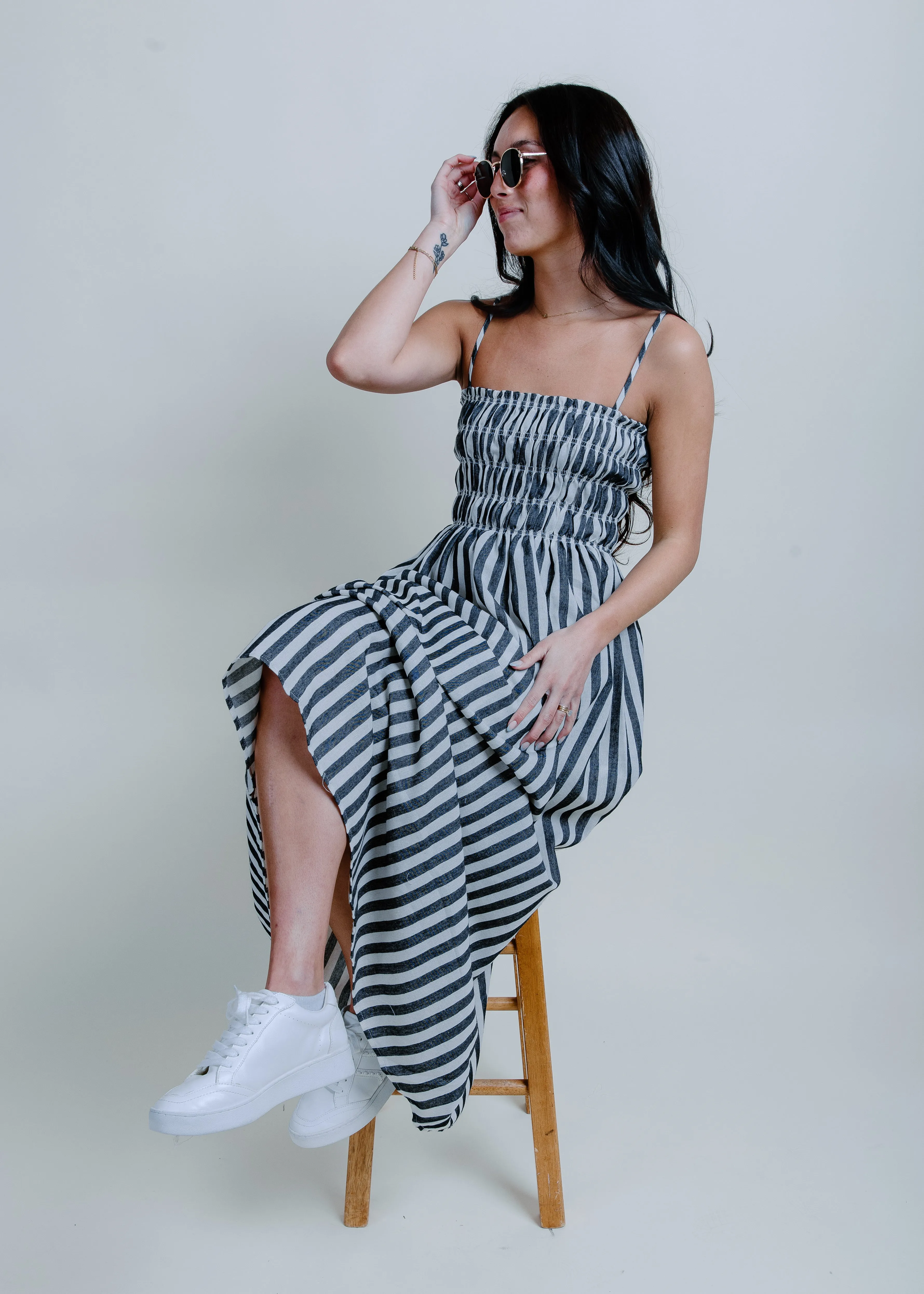 Sun And Sand Striped Maxi Dress