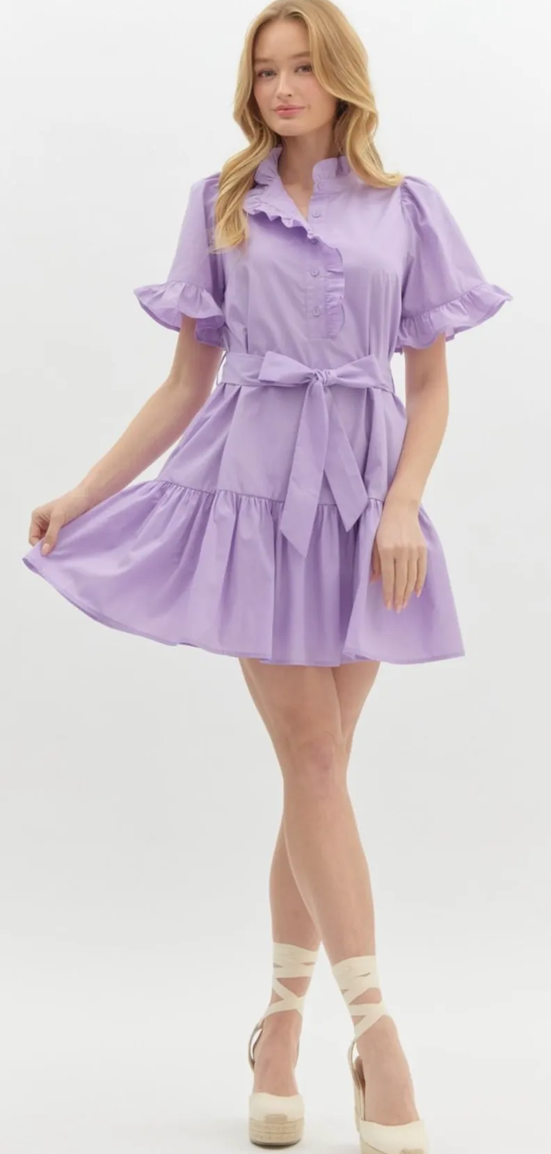 sunni ruffle dress