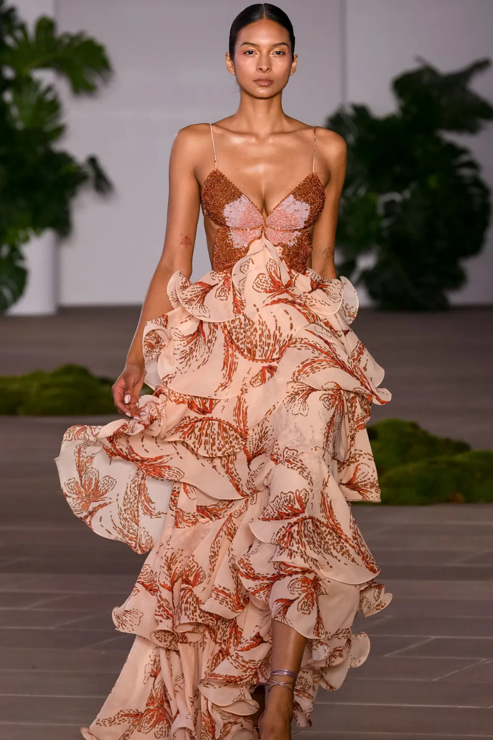 SUNSET BUTTERFLY MAXI DRESS (RUNWAY)