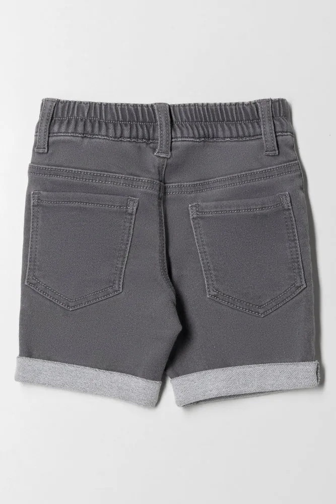 Superman Denim Short Grey