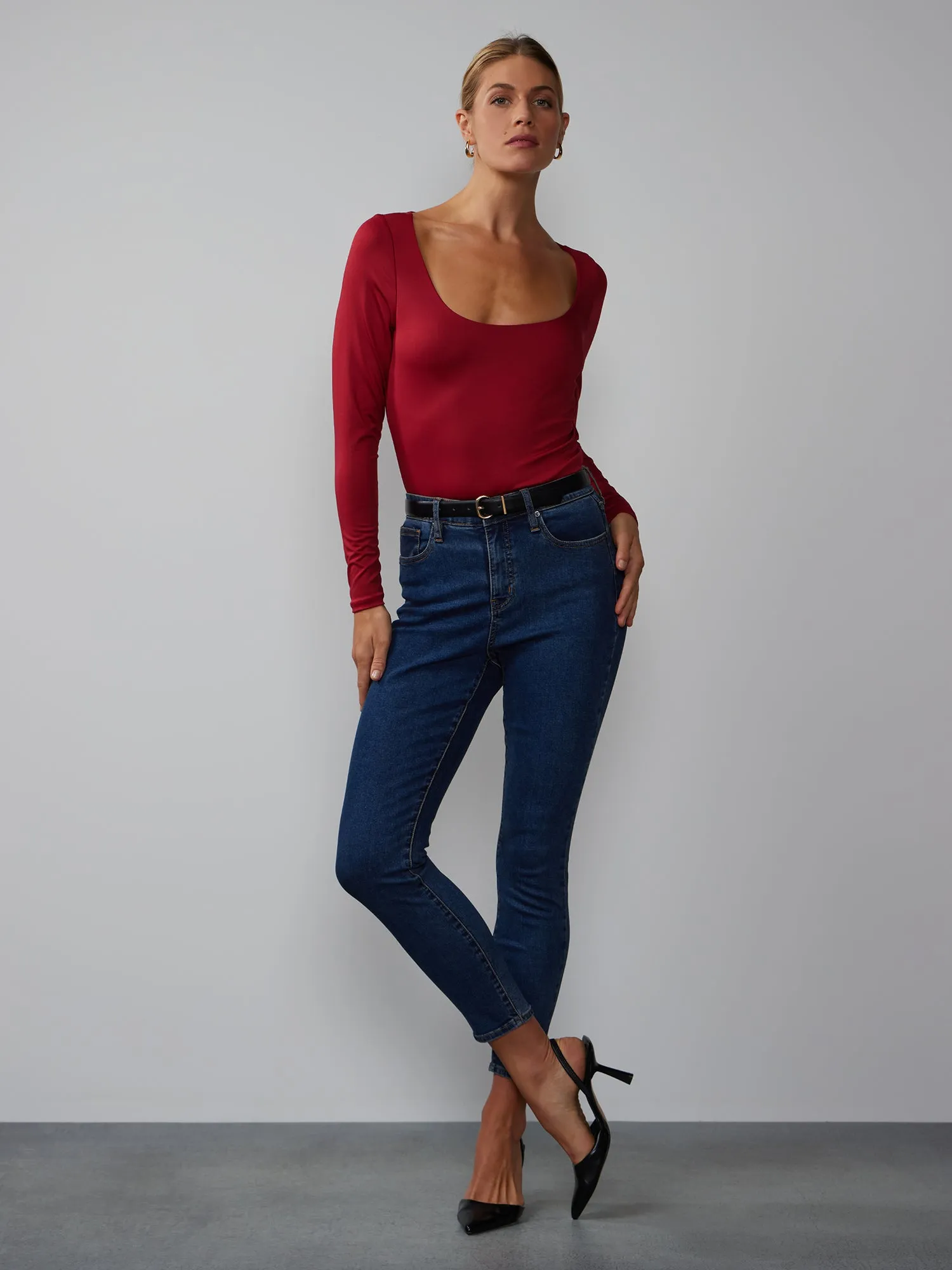 Tall Curvy Ultra High Rise Ankle Skinny Jean - Dark Wash