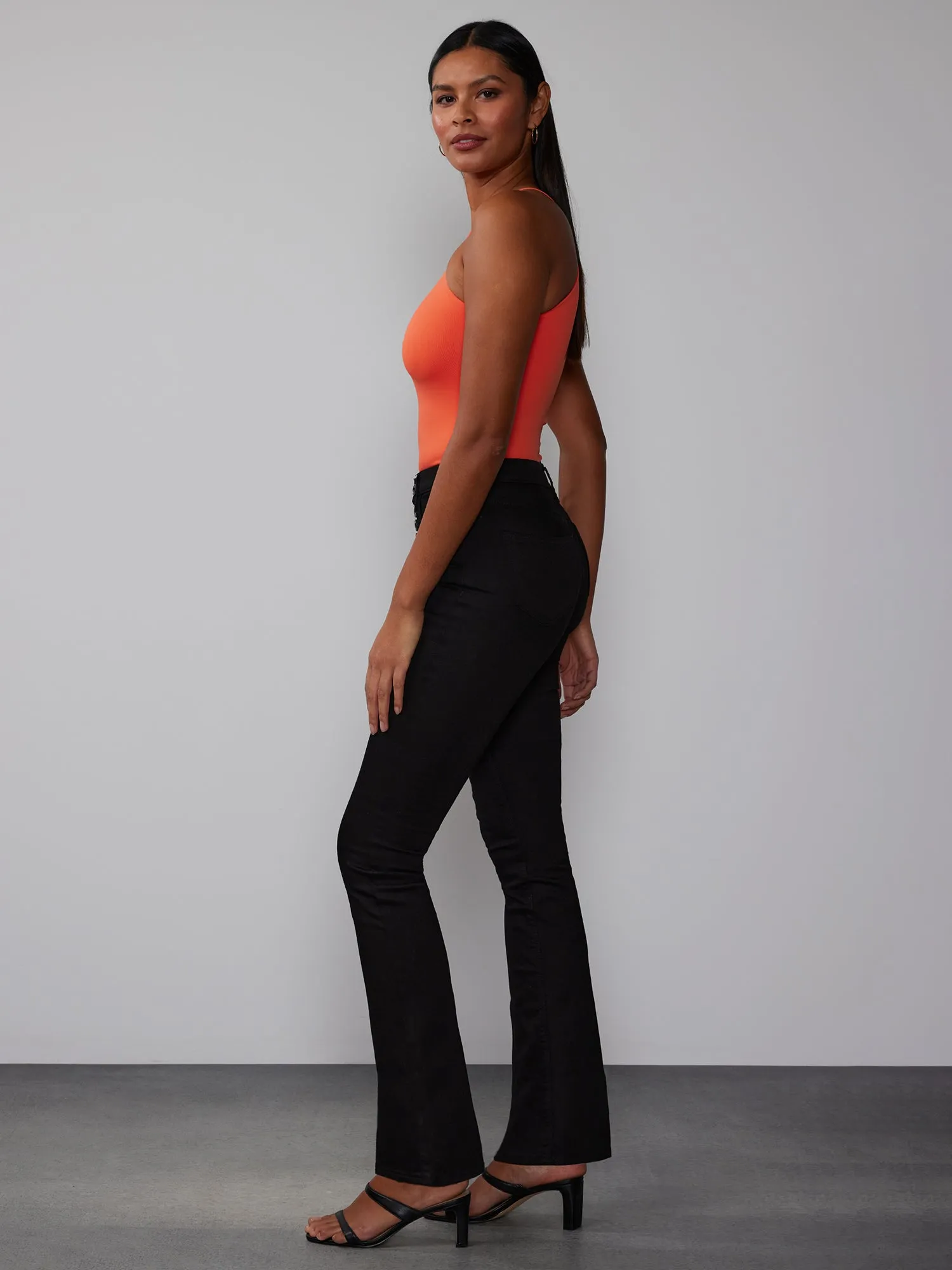 Tall High Rise Button Fly Bootcut Jeans