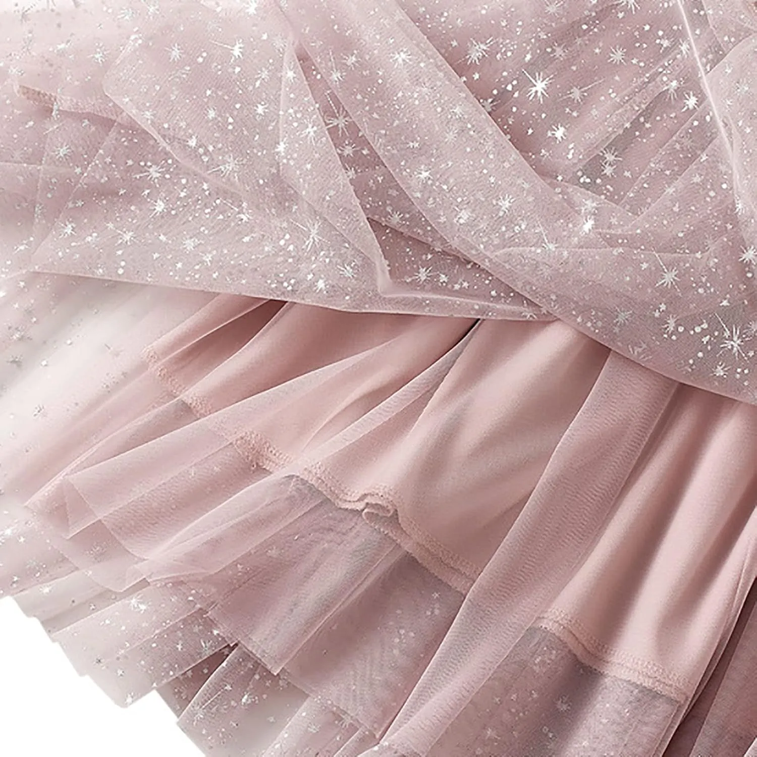 Tulle Skirt for Women Dressy Flowy High Waist Pleated Swing A-Line Skirts Summer Cute Mesh Irregular Hem Midi Skirts