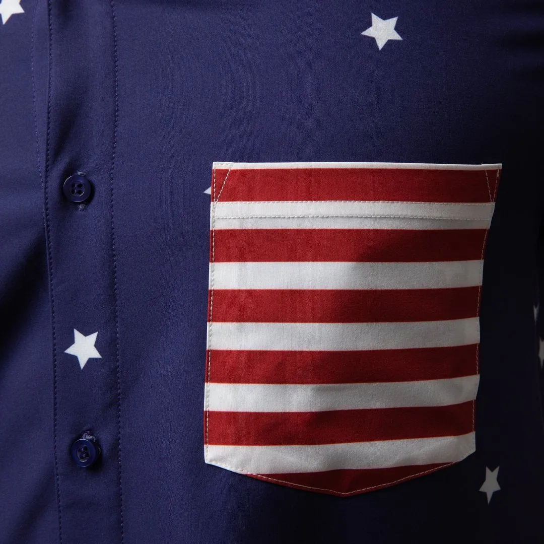 Voyager Button Up (Star and Stripes)