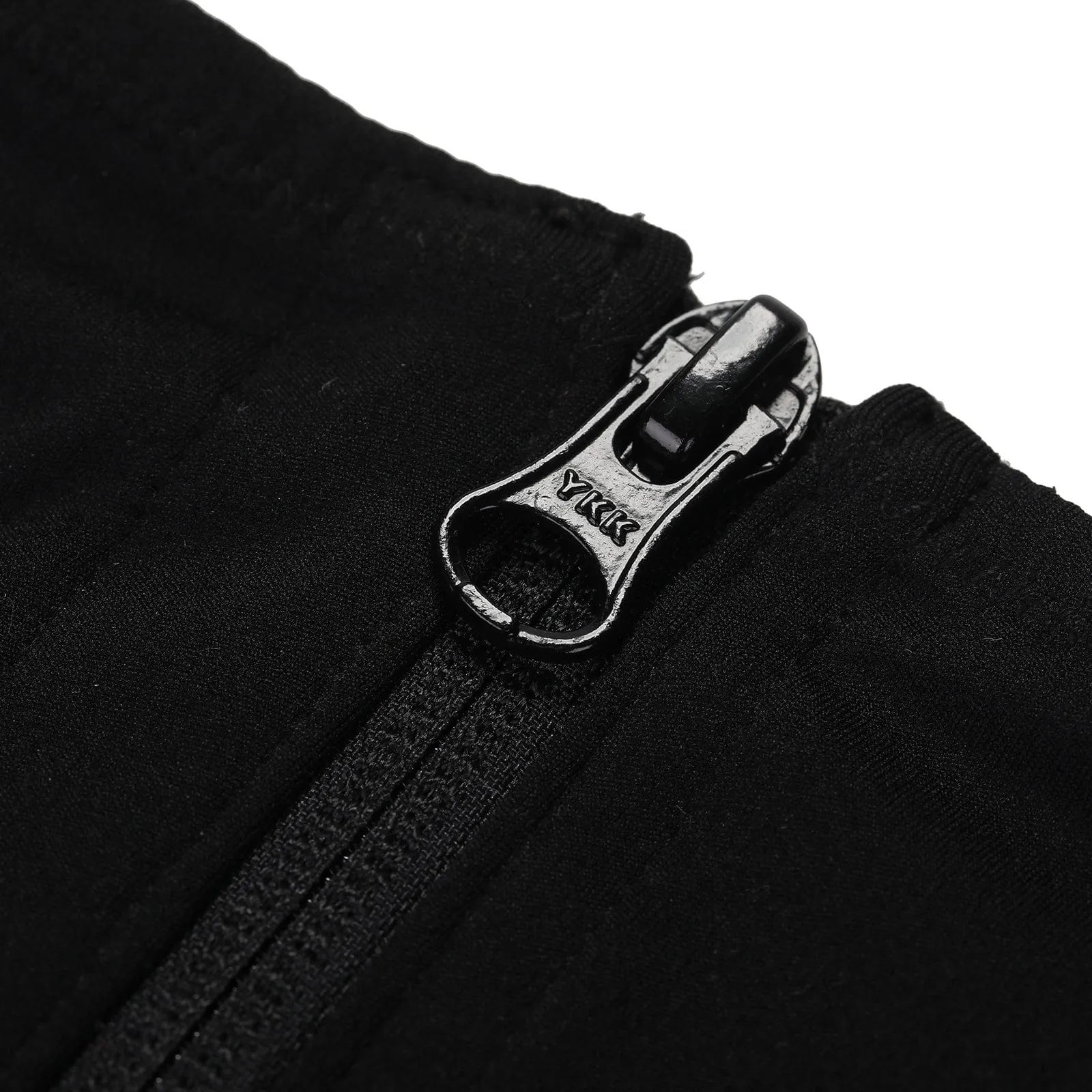 Wholesale Black Waist Trainer 2-In-1 Leggings With Zipping Hourglass Figure