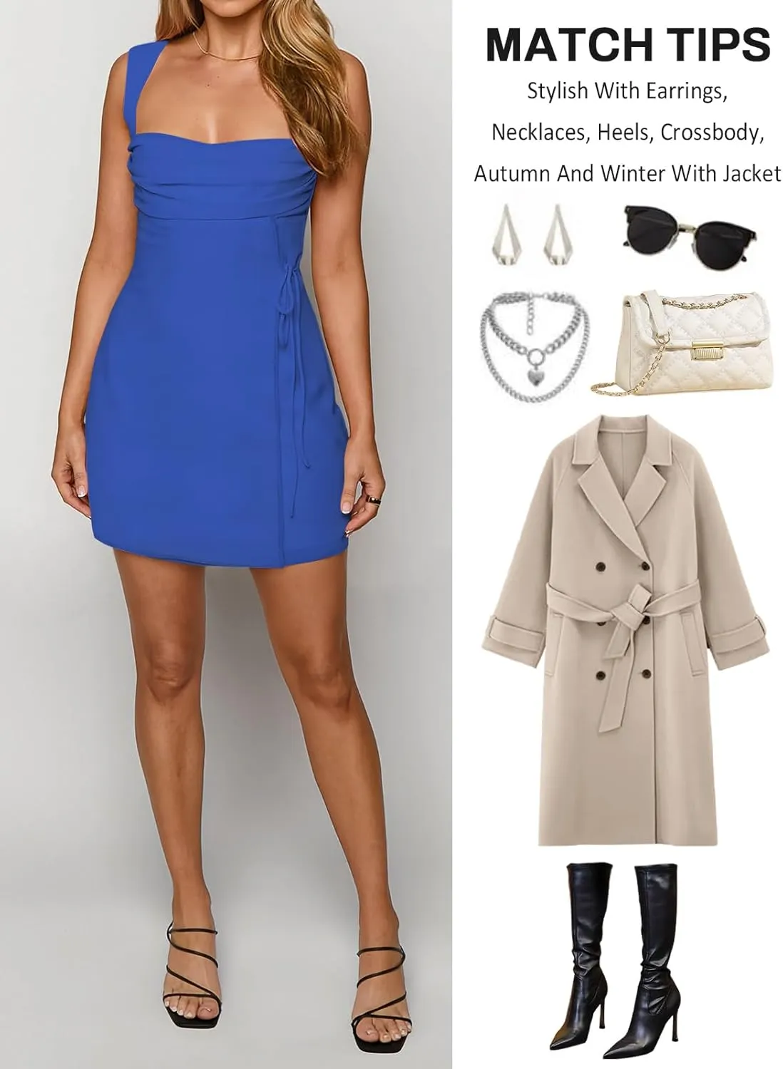 Women's Sexy Ruched Mesh Midi Short Dresses for Women Square Neck Fitted Elegant Club Party Cocktail Dress