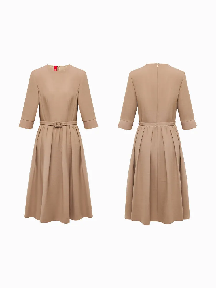 YAYING Belted Dress